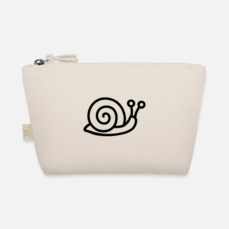 Schnecke - Bio-Täschchen - Natur