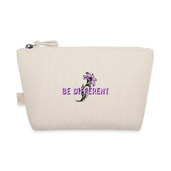 BE DIFFERENT – Purple Lilies Flowers Garden - Organic Pouch - nature - Front