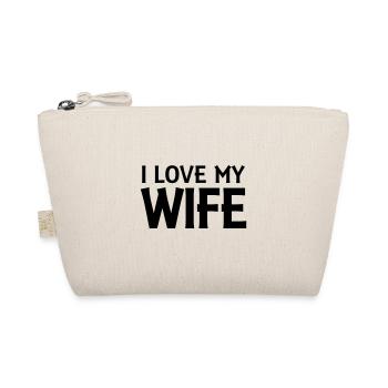 I love my wife - Organic Pouch - nature - Front