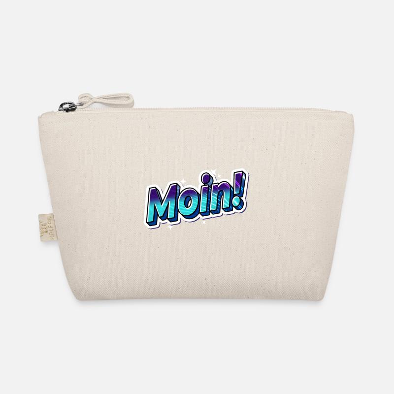 Moin! Sticker Blau Bio-Täschchen