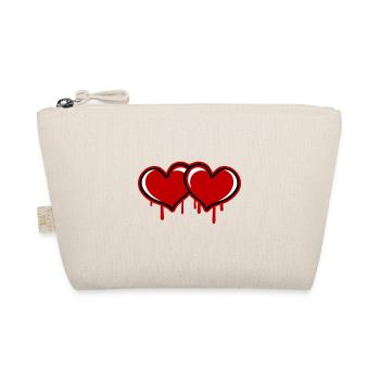 hearts symbol - Organic Pouch - nature - Front