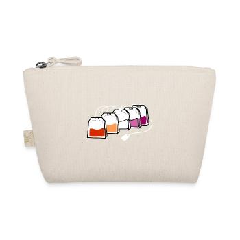 Sachet de thé lesbienne Orange Pink Lesbian Pride - Trousse biologique - nature - Devant