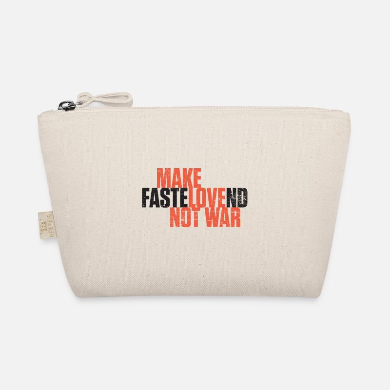 Make Fastelovend Love not war Carnival Organic Pouch
