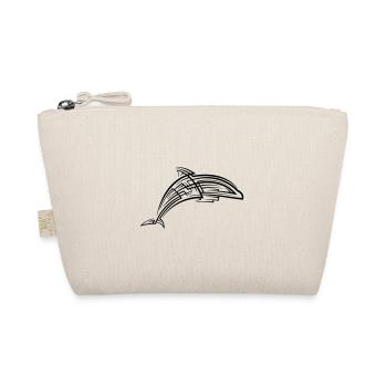 Dolphin Tribal Tattoo - Organic Pouch - nature - Front