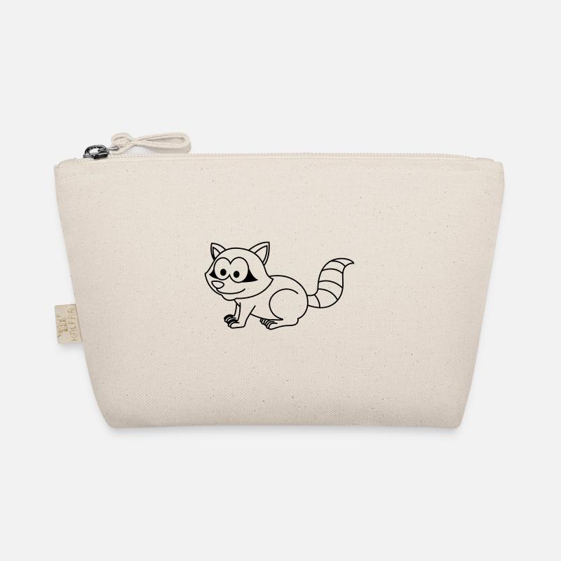 Waschbär Comic Tier Bio-Täschchen