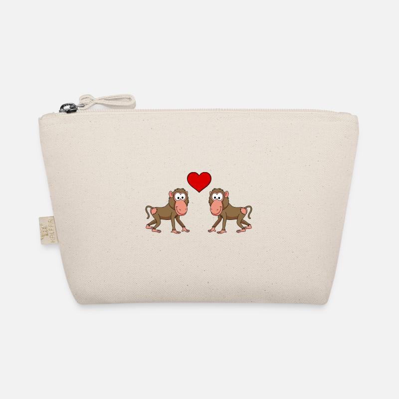 Singe singe comique couple amour Trousse biologique
