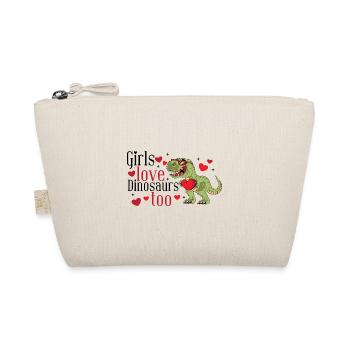 Girls Love Dinosaurs - Organic Pouch - nature - Front