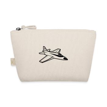 Fighter jet - Organic Pouch - nature - Front