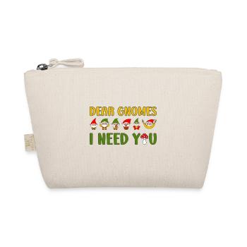 Dear Gnomes I Need You Cute Gnome Family - Bio-Täschchen - Natur - Vorne