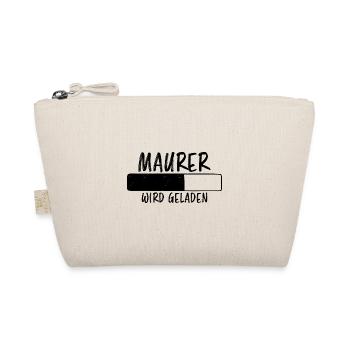 Maurer Spruch Baustelle Lustiges Maurer Geschenk - Bio-Täschchen - Natur - Vorne