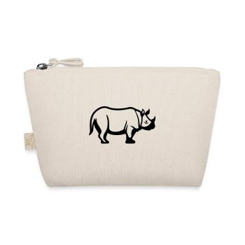 Nashorn - Bio-Täschchen - Natur - Vorne