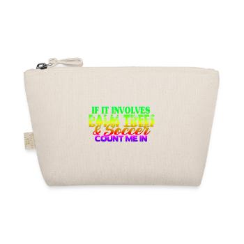 Beach Football Sayings - Organic Pouch - nature - Front