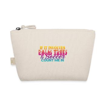 Beach Football Sayings - Organic Pouch - nature - Front