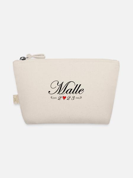 Malle 2023 Heart - Organic Pouch - nature - Front