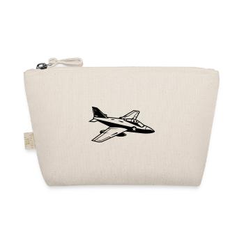 Fighter jet - Organic Pouch - nature - Front