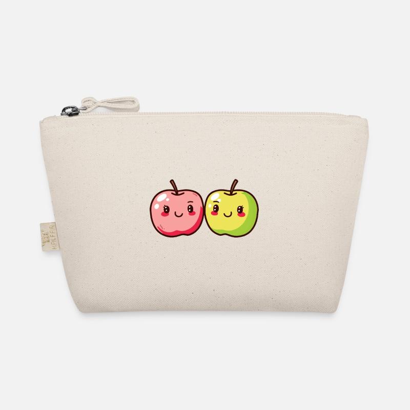 Apfel Paar Liebe Herz Valentinstag Bio-Täschchen