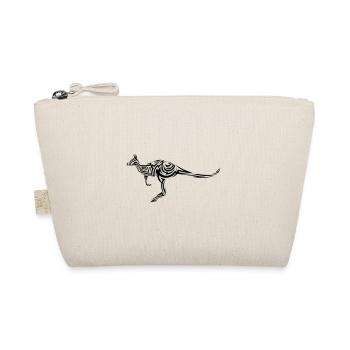 Kangaroo Tribal Tattoo - Organic Pouch - nature - Front