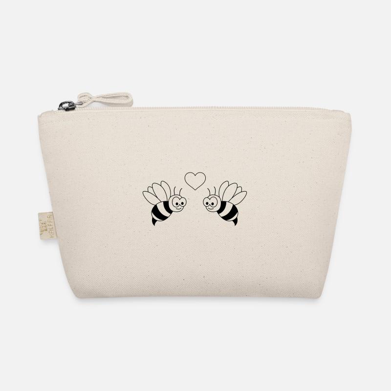 Honeybee Comic Couple Love Organic Pouch