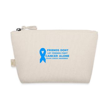 Colon cancer awareness cite colonoscopy friends - Organic Pouch - nature - Front