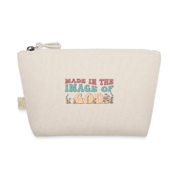 Made in the Image of God - Flower Mushroom Groovy - Organic Pouch - nature - Front
