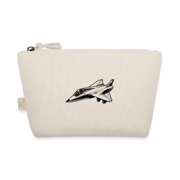 Fighter jet - Organic Pouch - nature - Front