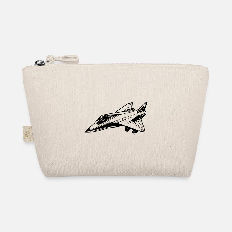 Fighter jet Organic Pouch