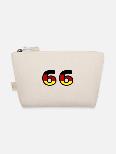 66 Number Germany Jersey - Organic Pouch - nature - Front