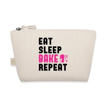 Eat sleep bake repeat! customizable - Organic Pouch - nature - Front