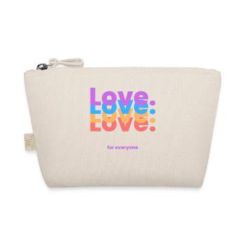 Love Love Love for Everyone - Organic Pouch - nature - Front