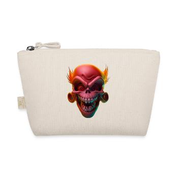 Red laughing Skull - Organic Pouch - nature - Front