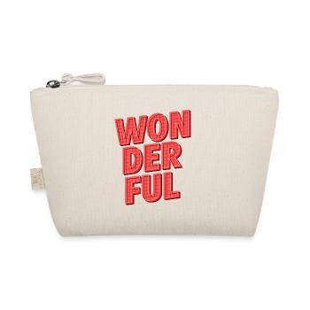Wonderful | Strahle mit positiver Energie - Bio-Täschchen - Natur - Vorne