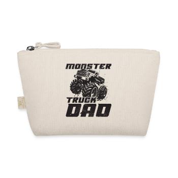 Monster Truck Dad Father's Day Dad Monster Trucks - Organic Pouch - nature - Front