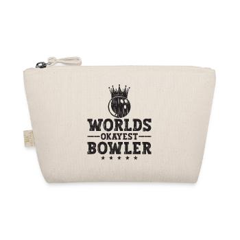 Worlds Okayest Bowler Bowling Ball for - Organic Pouch - nature - Front