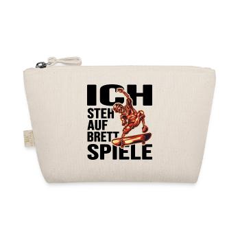 skate sk8 skateboarder halfpipe - Bio-Täschchen - Natur - Vorne