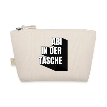 Abi in der Tasche, Geschenk Abitur, Absolventen - Bio-Täschchen - Natur - Vorne