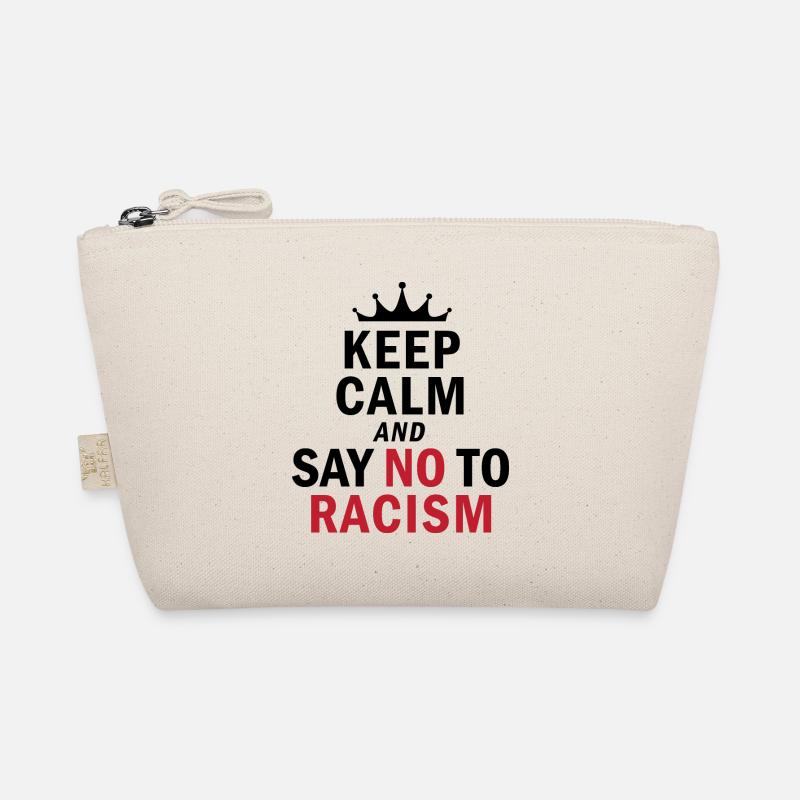 Keep Calm…. No Racism Bio-Täschchen