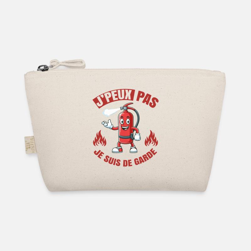 Je Peux Pas Je Suis De Garde Pompier Cadeau Humour Trousse biologique