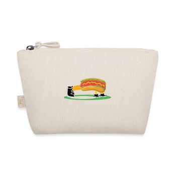 Hot Dog Bodybuilding Fitness Gym Gift - Organic Pouch - nature - Front