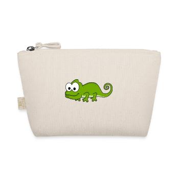 Chameleon Comic Animal - Organic Pouch - nature - Front