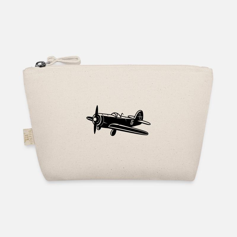 altes Kampfflugzeug Bio-Täschchen