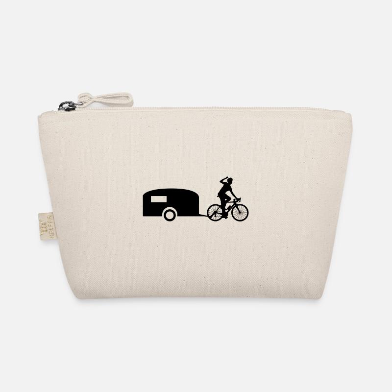 Bicycle caravan bike caravan cyclist Organic Pouch