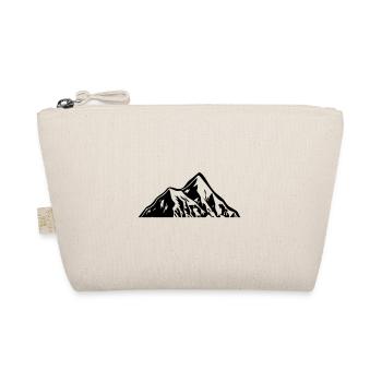 Berg Silhouette Symbol Mountains - Bio-Täschchen - Natur - Vorne