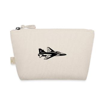 Fighter jet - Organic Pouch - nature - Front