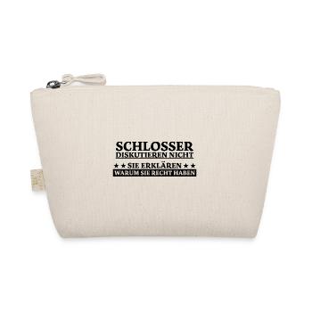 Schlosser Beruf Lustiger Spruch Schloss Geschenk - Bio-Täschchen - Natur - Vorne