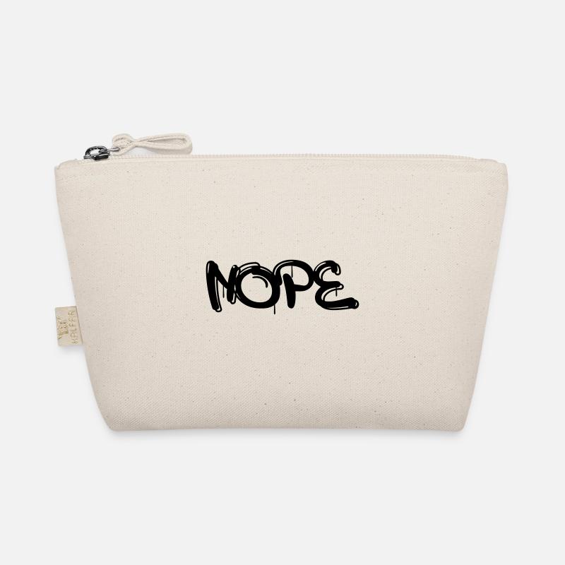 Nope mit Graffiti oder Sprayer Schrift Bio-Täschchen