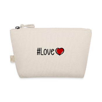 Love Heart - Organic Pouch - nature - Front