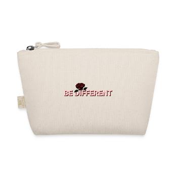 BE DIFFERENT – Red Rose Self-Love Positivity - Organic Pouch - nature - Front