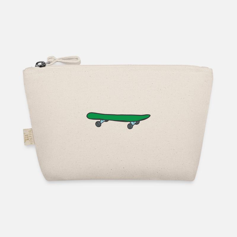Skateboard - Bio-Täschchen - Natur