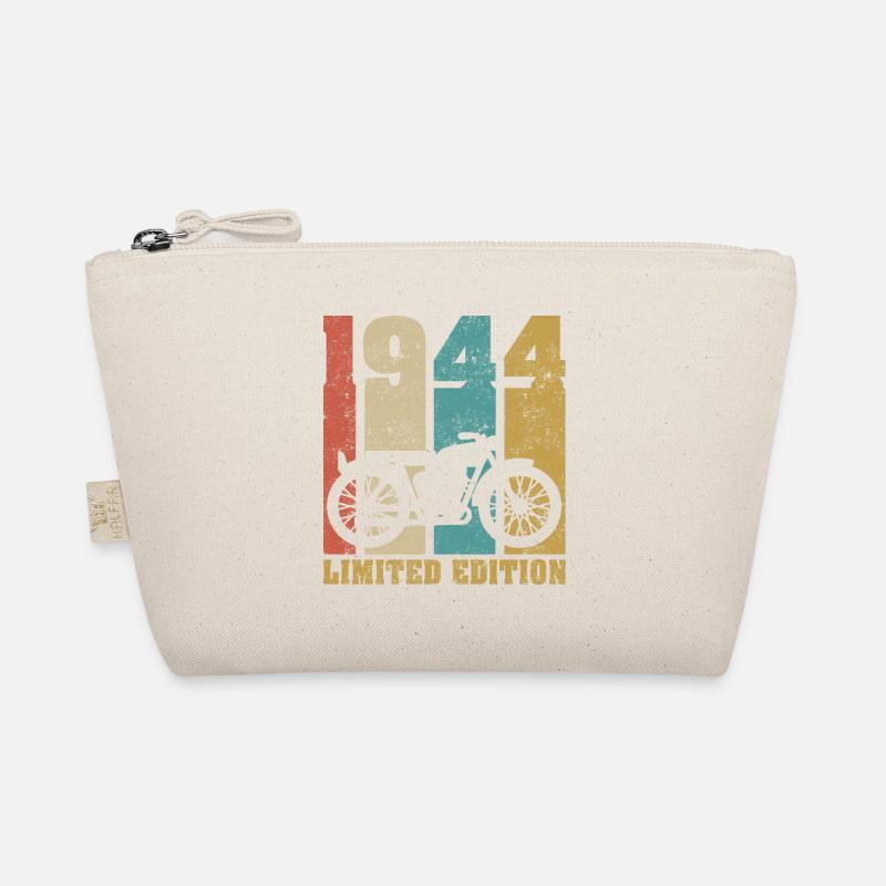 Vintage Motorrad 1944 Retro Geburtstagsgeschenk - Bio-Täschchen - Natur