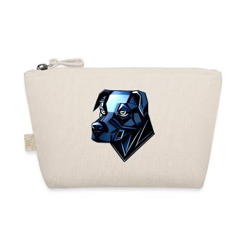 Dog Doberman - Blue Polygons - Organic Pouch - nature - Front